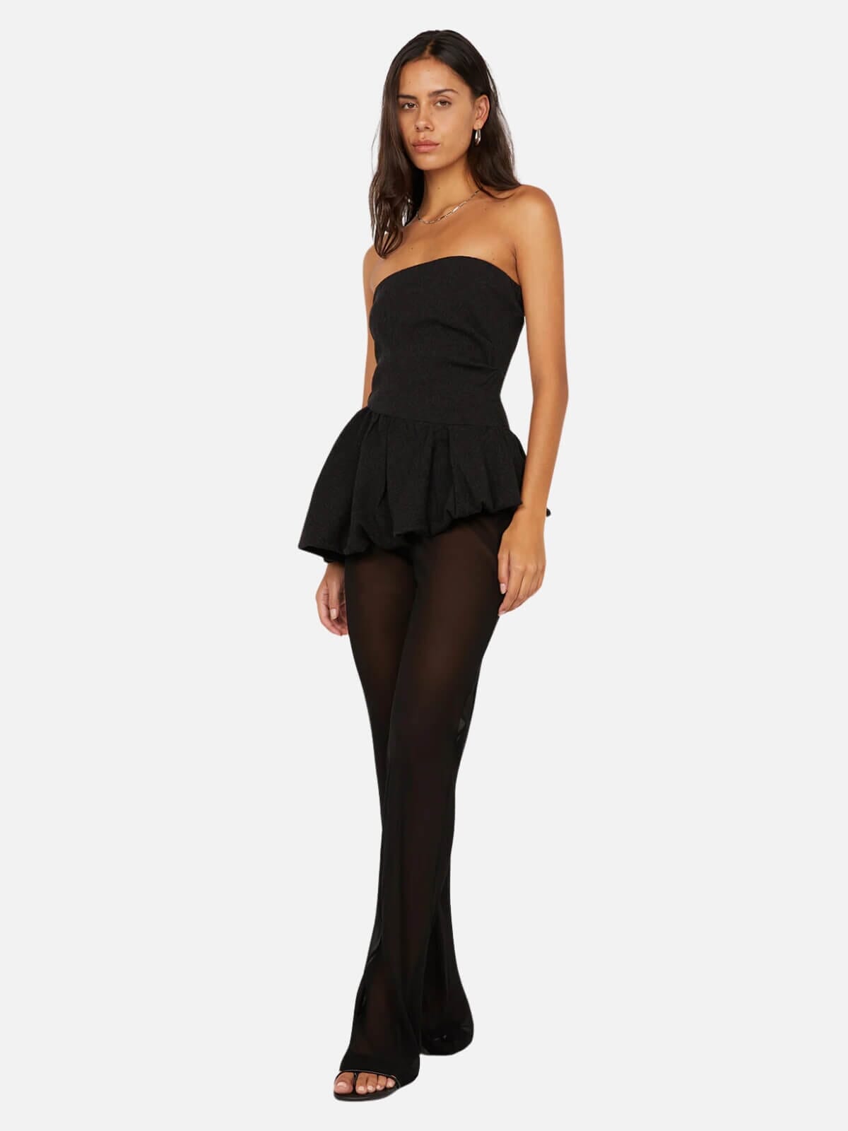Rowena Strapless Top - Black Tops Bec + Bridge