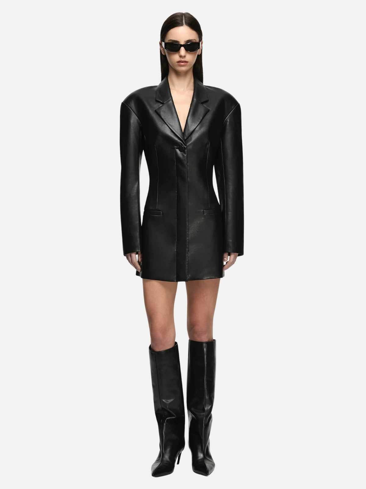 Saphira Blazer Mini Dress - Black