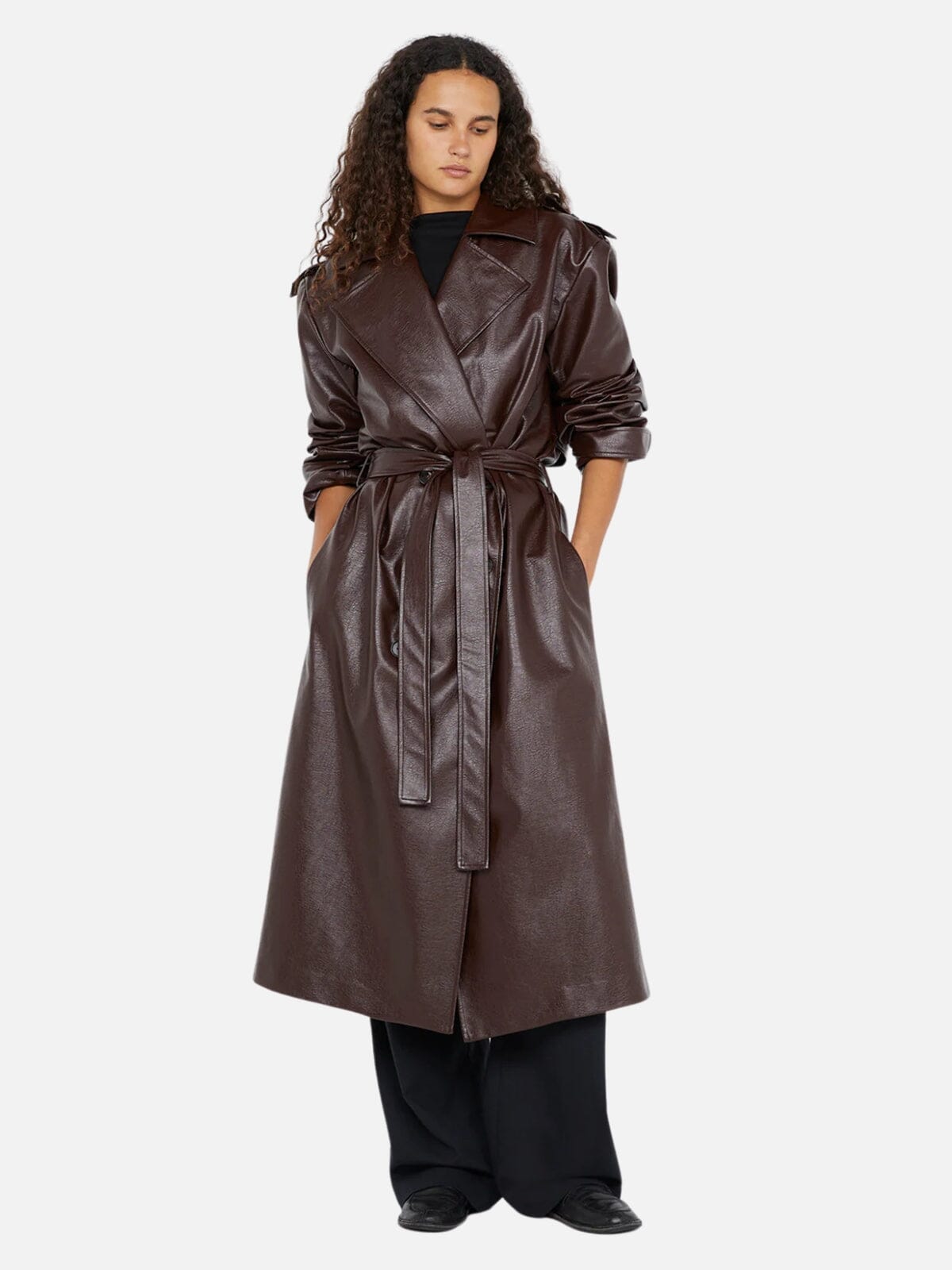 Scylla Trench Coat - Burgundy Coats & Jackets Bec + Bridge