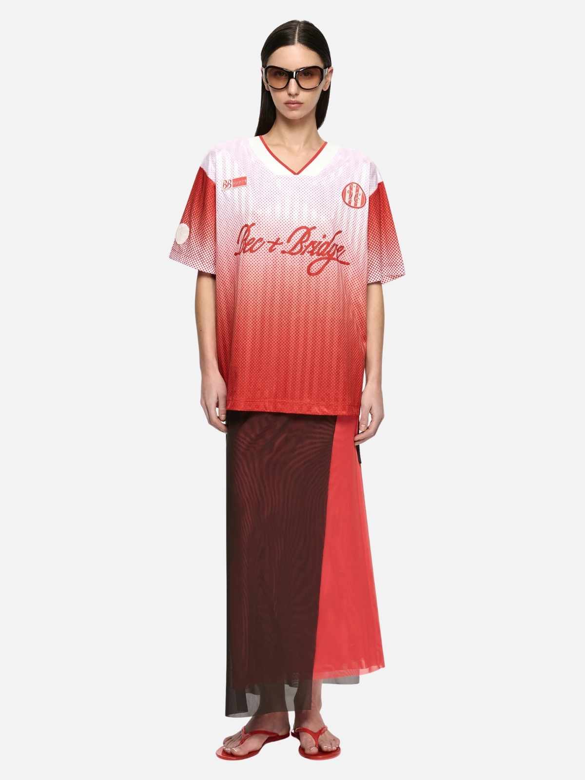Zelia Jersey T-Shirt - Flame Ombre