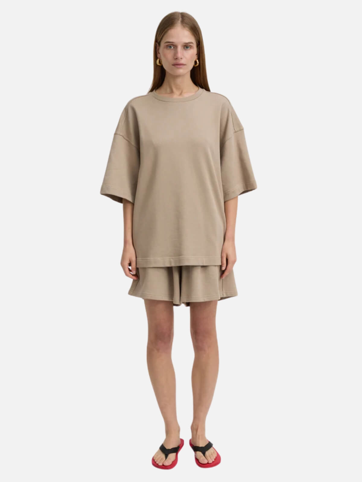 BLANCA | Hendrix Tee - Taupe | Perlu