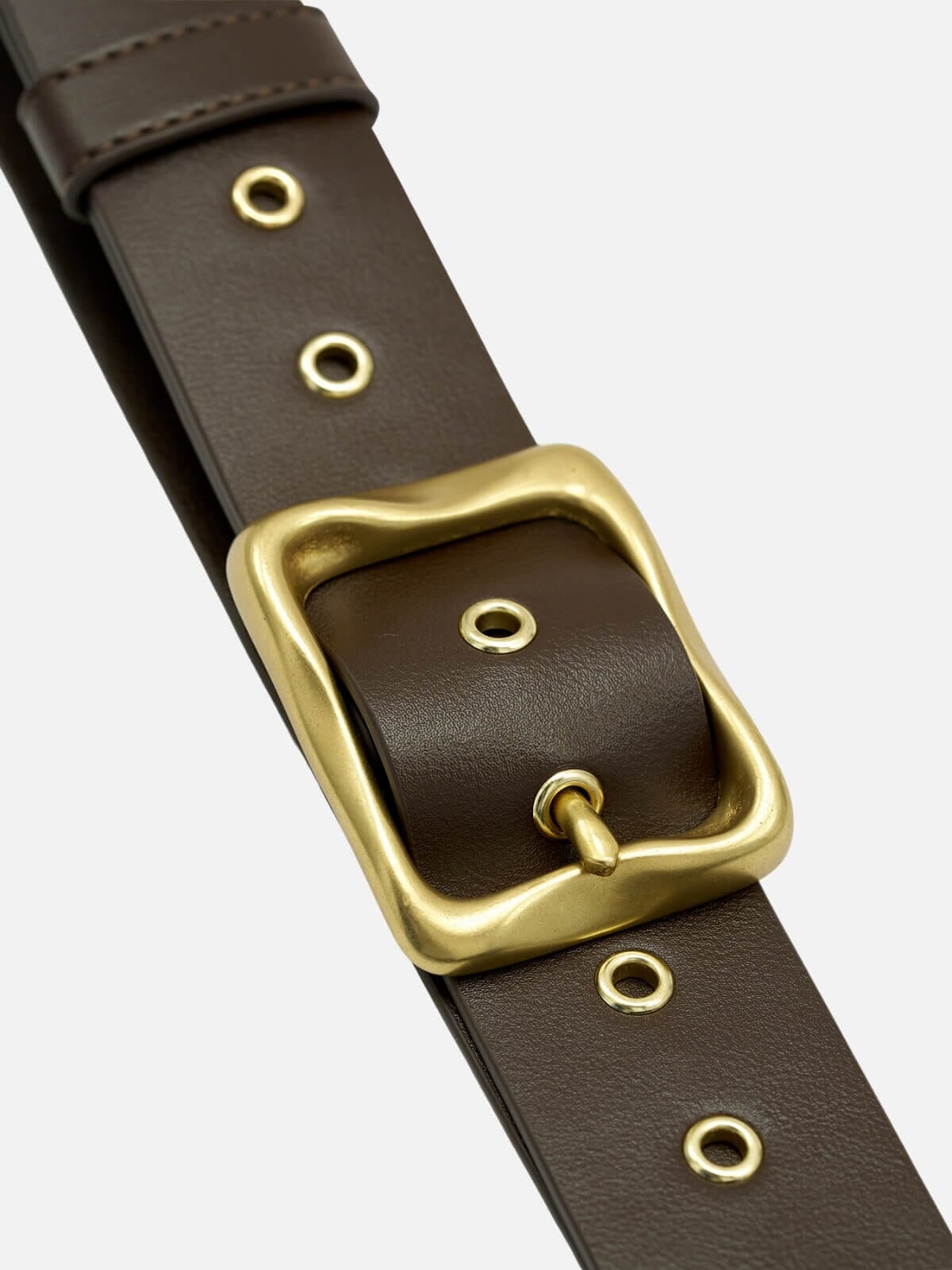 Brie Leon | Everyday Buckle Belt - Chocolate | Perlu