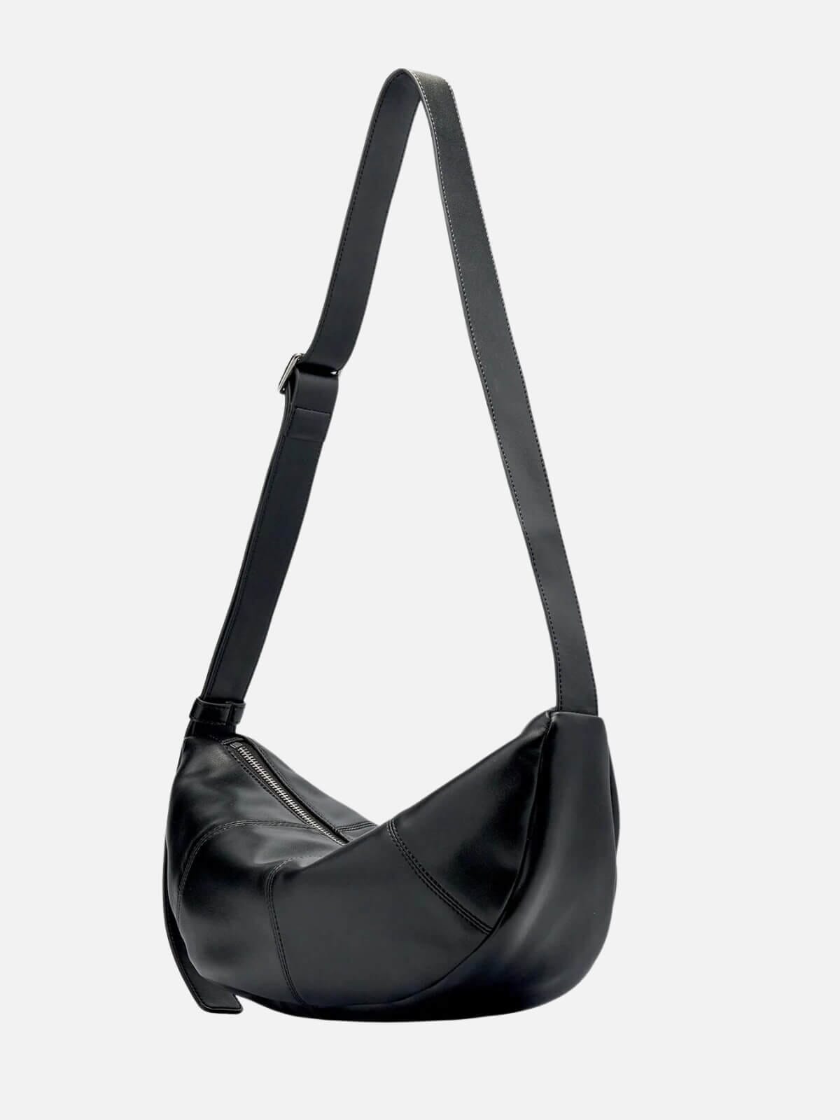 Brie Leon | Mischa Crescent Bag - Black | Perlu
