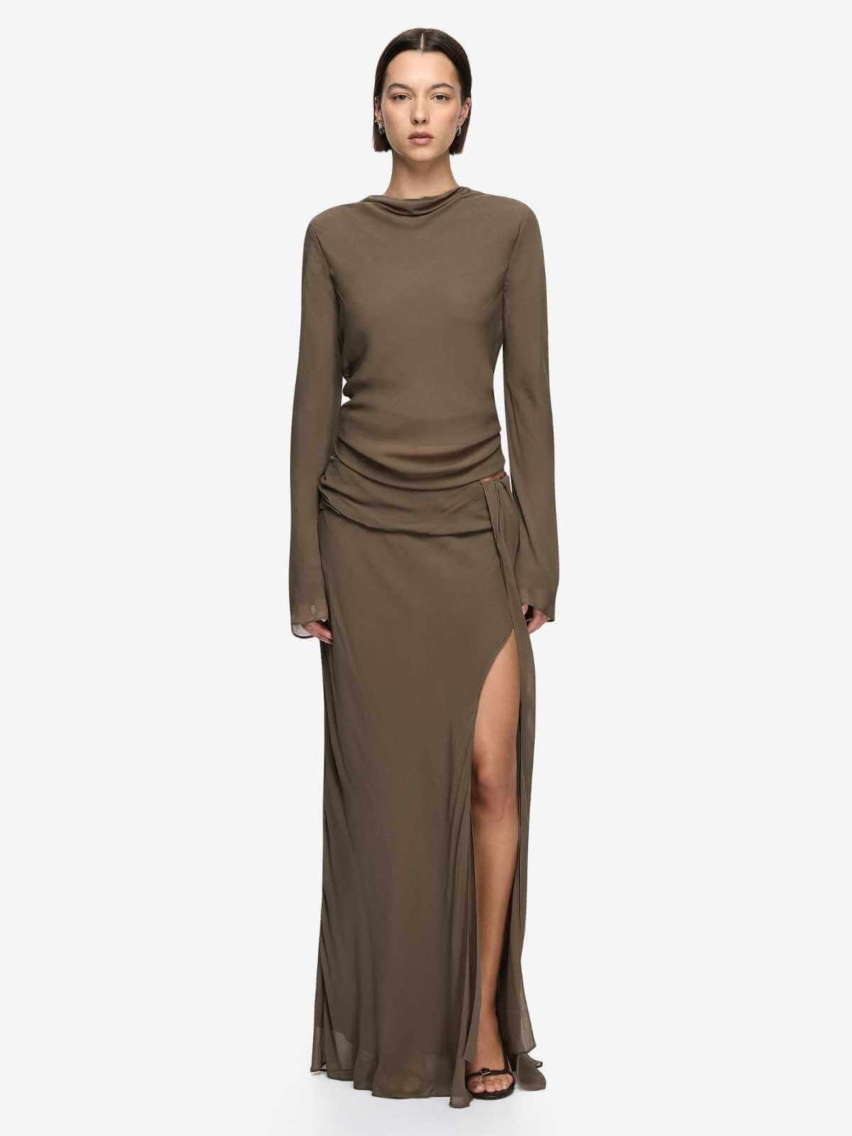 Briya Long Sleeve Top - Twig