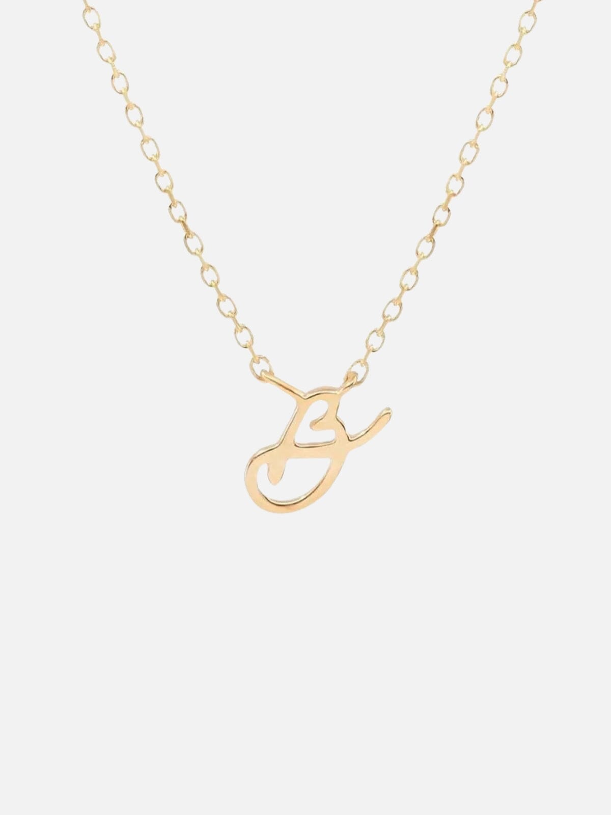 14K Gold Love Letter Necklace Necklaces By Charlotte