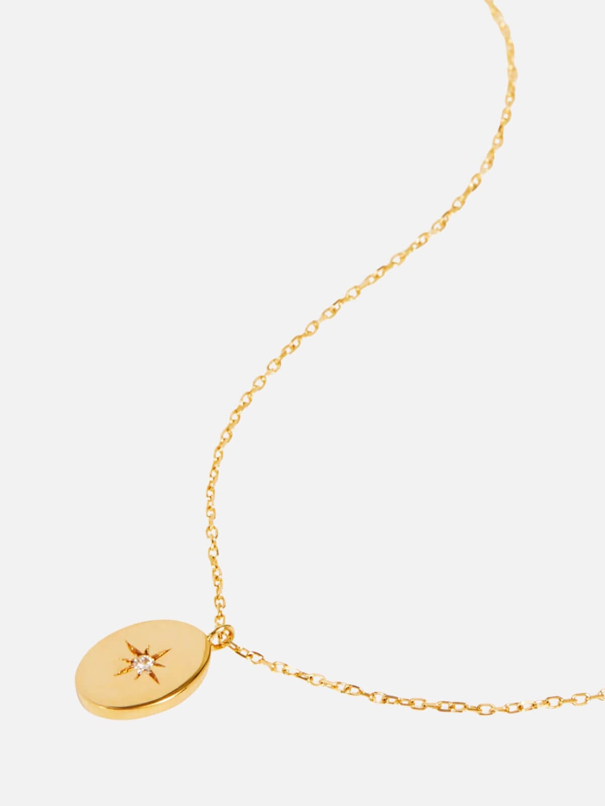 By Charlotte | 14k Gold Shine Your Light Diamond Necklace | Perlu