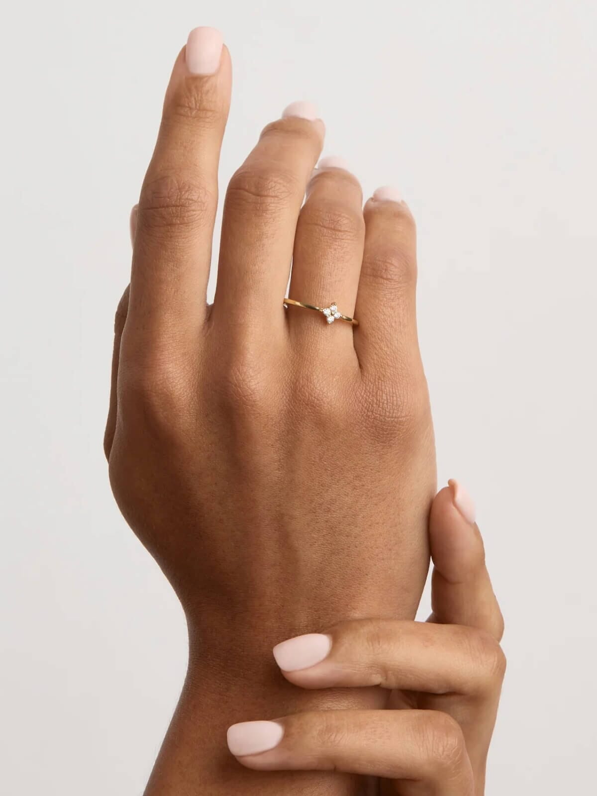 18k Gold Vermeil Crystal Bloom Ring Rings By Charlotte