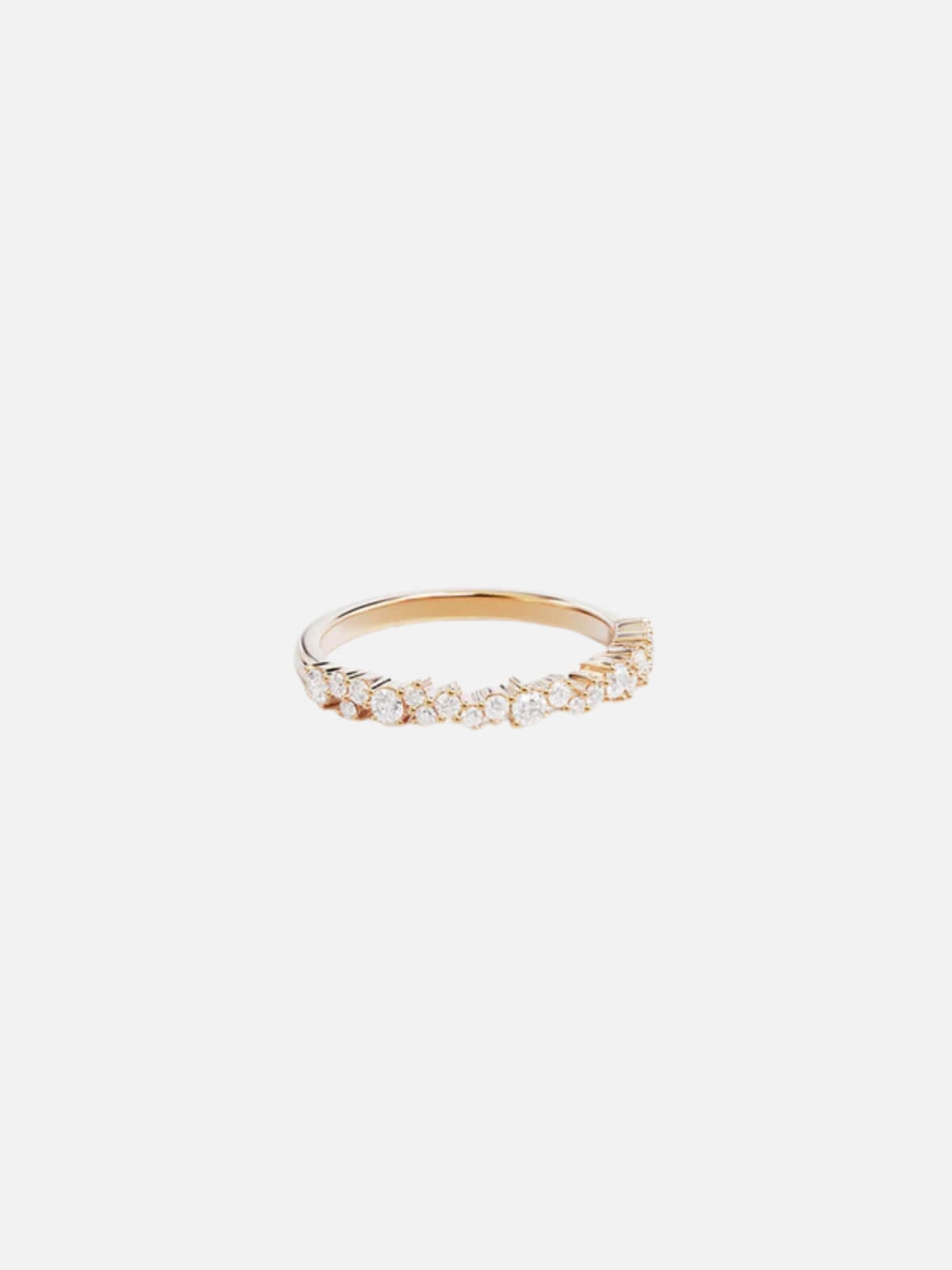 18k Gold Vermeil Crystal Dust Fine Ring