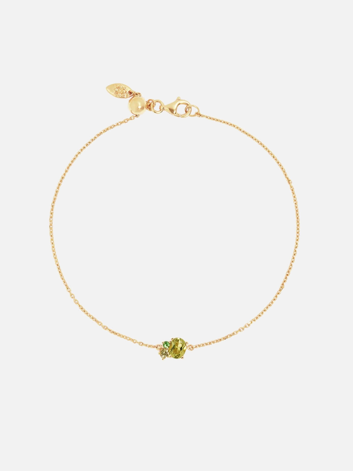 By Charlotte | 18k Gold Vermeil Kindred Birthstone Bracelet - August | Perlu