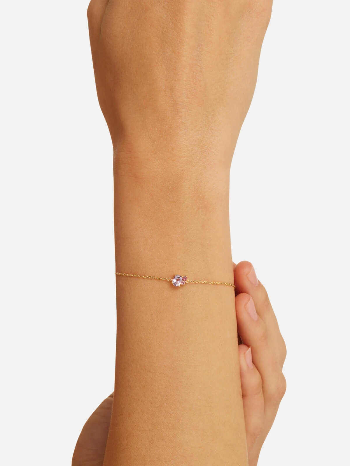 By Charlotte | 18k Gold Vermeil Kindred Birthstone Bracelet - October | Perlu
