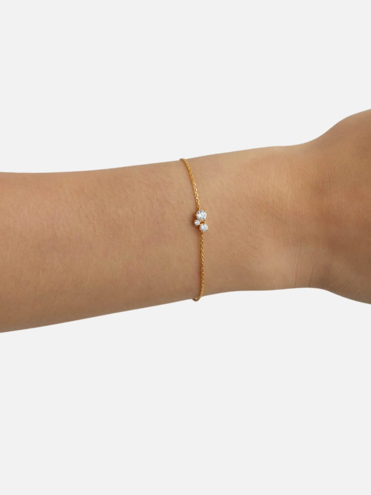 By Charlotte | 18k Gold Vermeil Whispers of Love Bracelet | Perlu