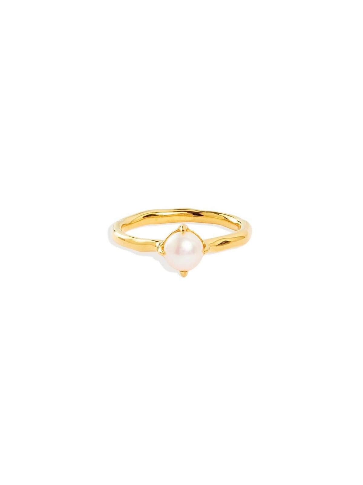 By Charlotte | Endless Grace Pearl Ring - gold | Perlu