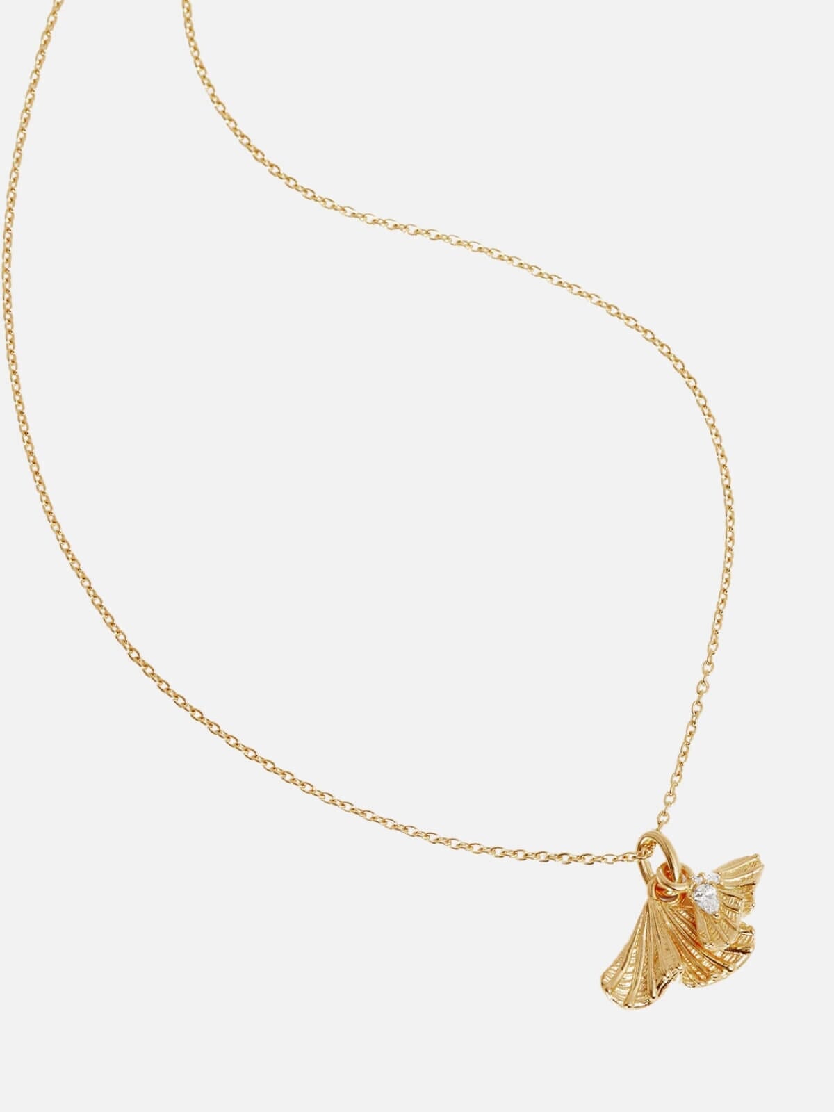 Gold Ocean Whisper Necklace Earrings By Charlotte