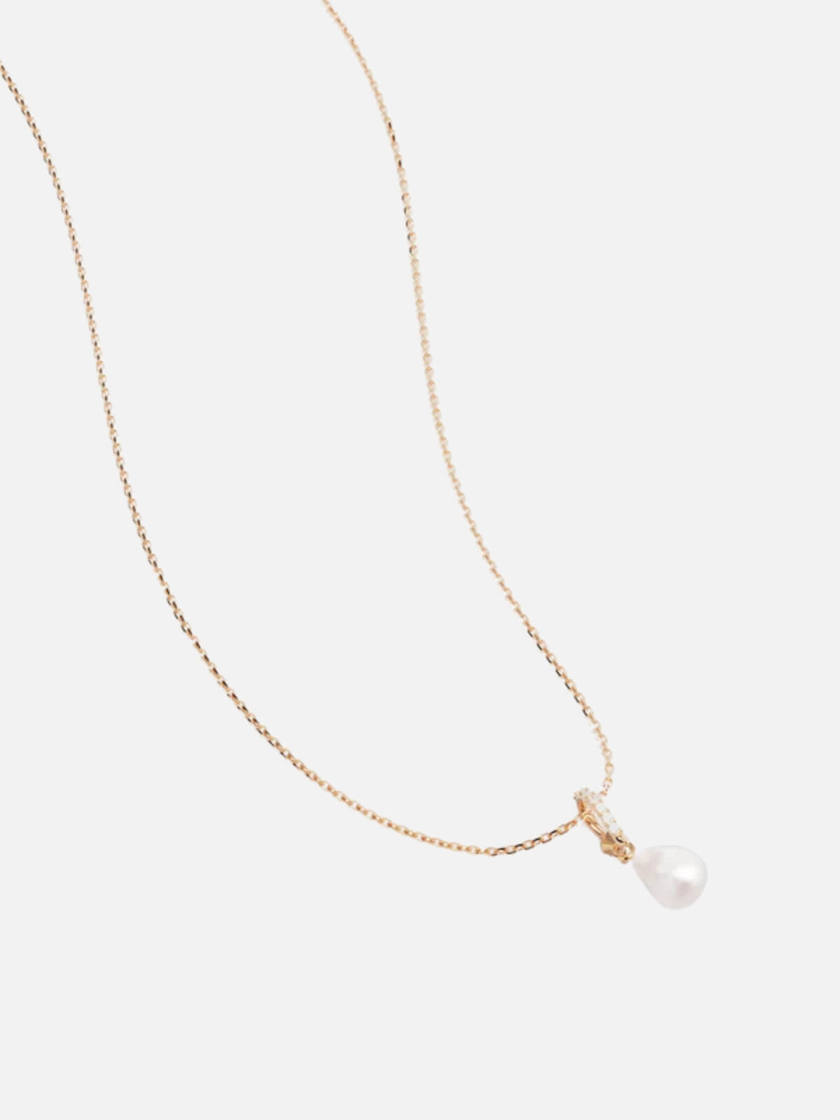 18k Gold Vermeil Love With Grace Lab-Grown Diamond Pearl Necklace