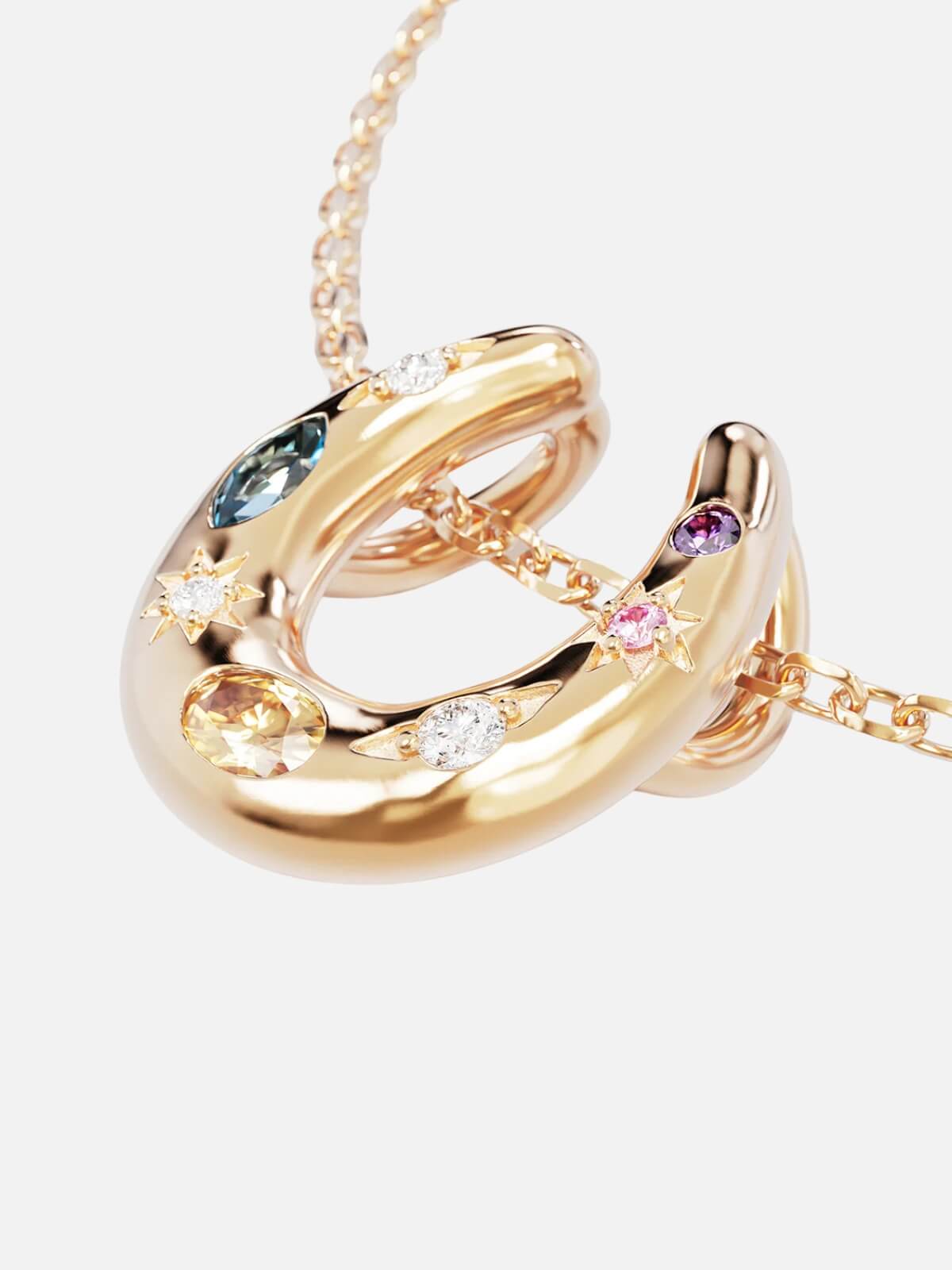 Lucky Horseshoe Necklace - 18k Gold Vermeil