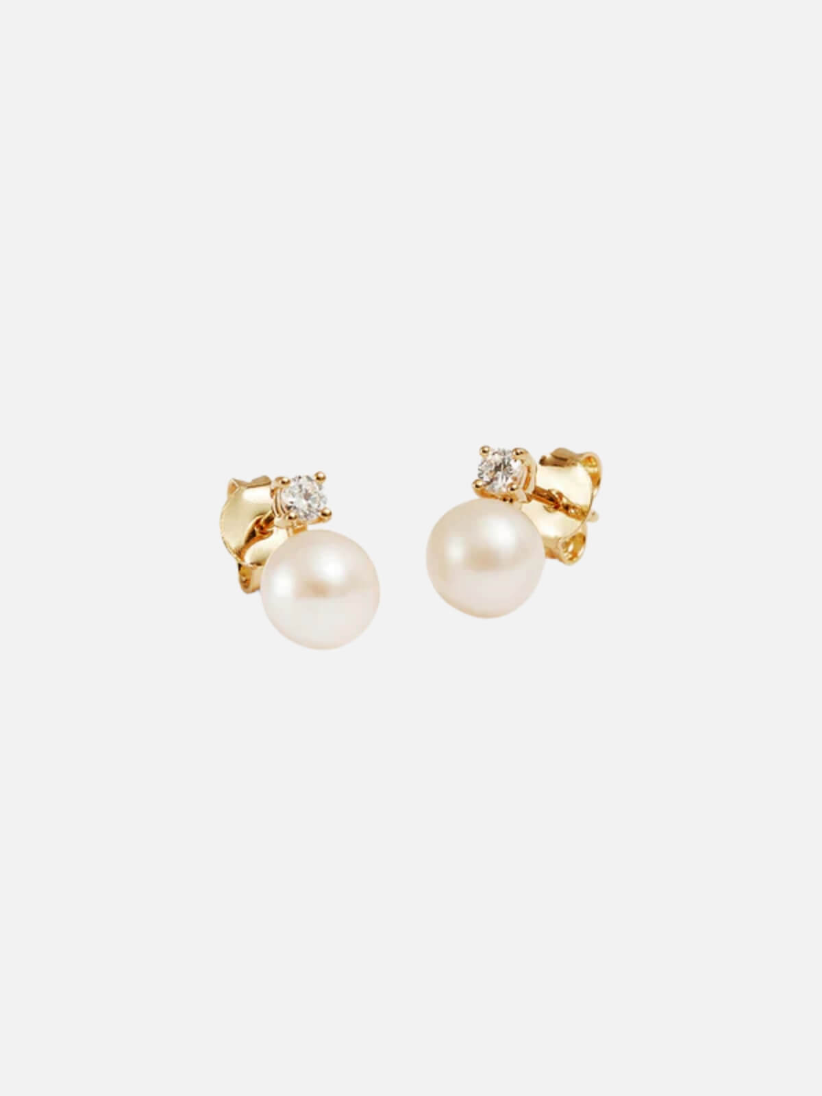 Moments With You Pearl Stud Earrings - 6mm - 18k Gold Vermeil
