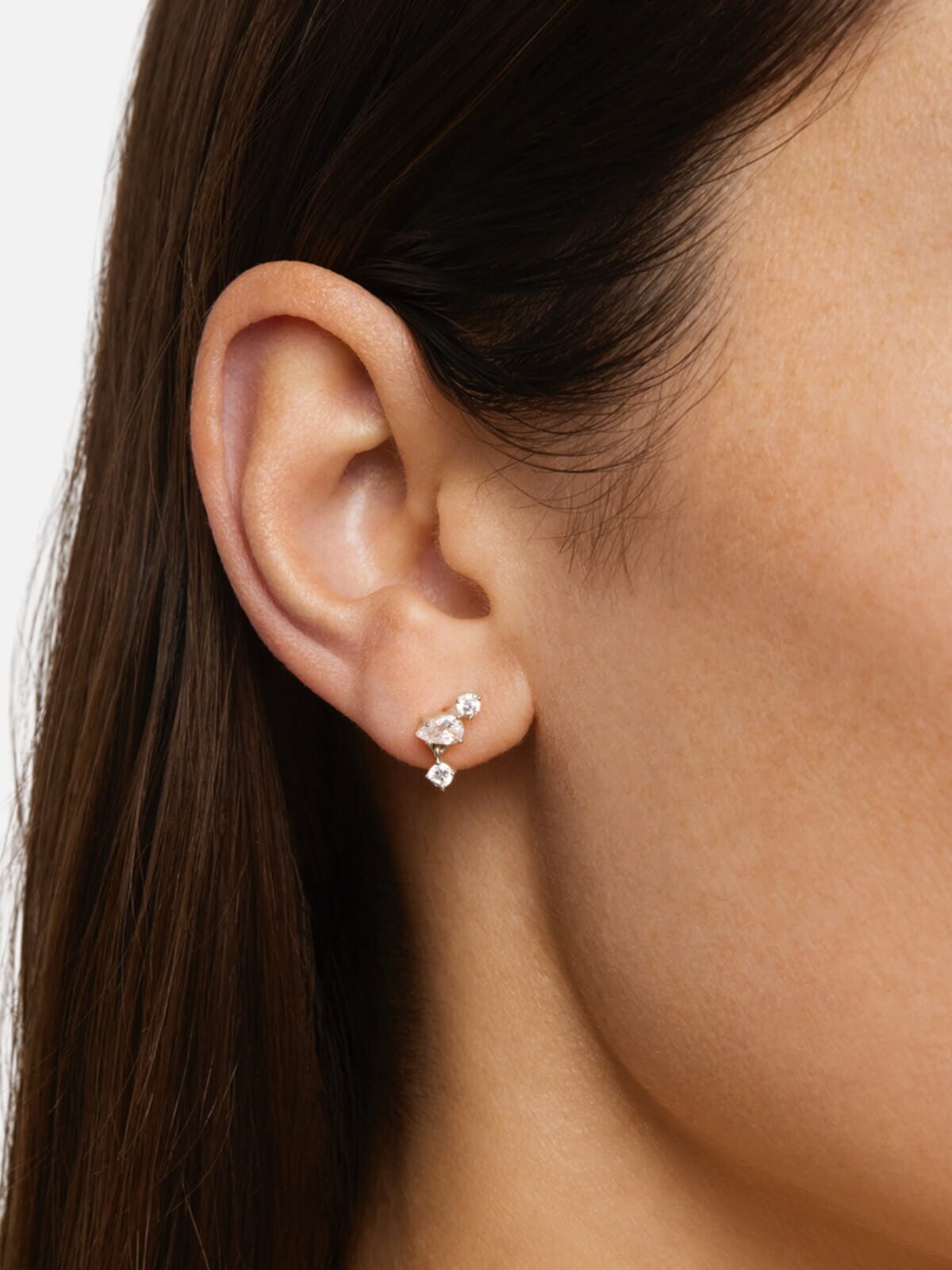 No Rain, No Flowers Stud Earrings - Sterling Silver Earrings By Charlotte
