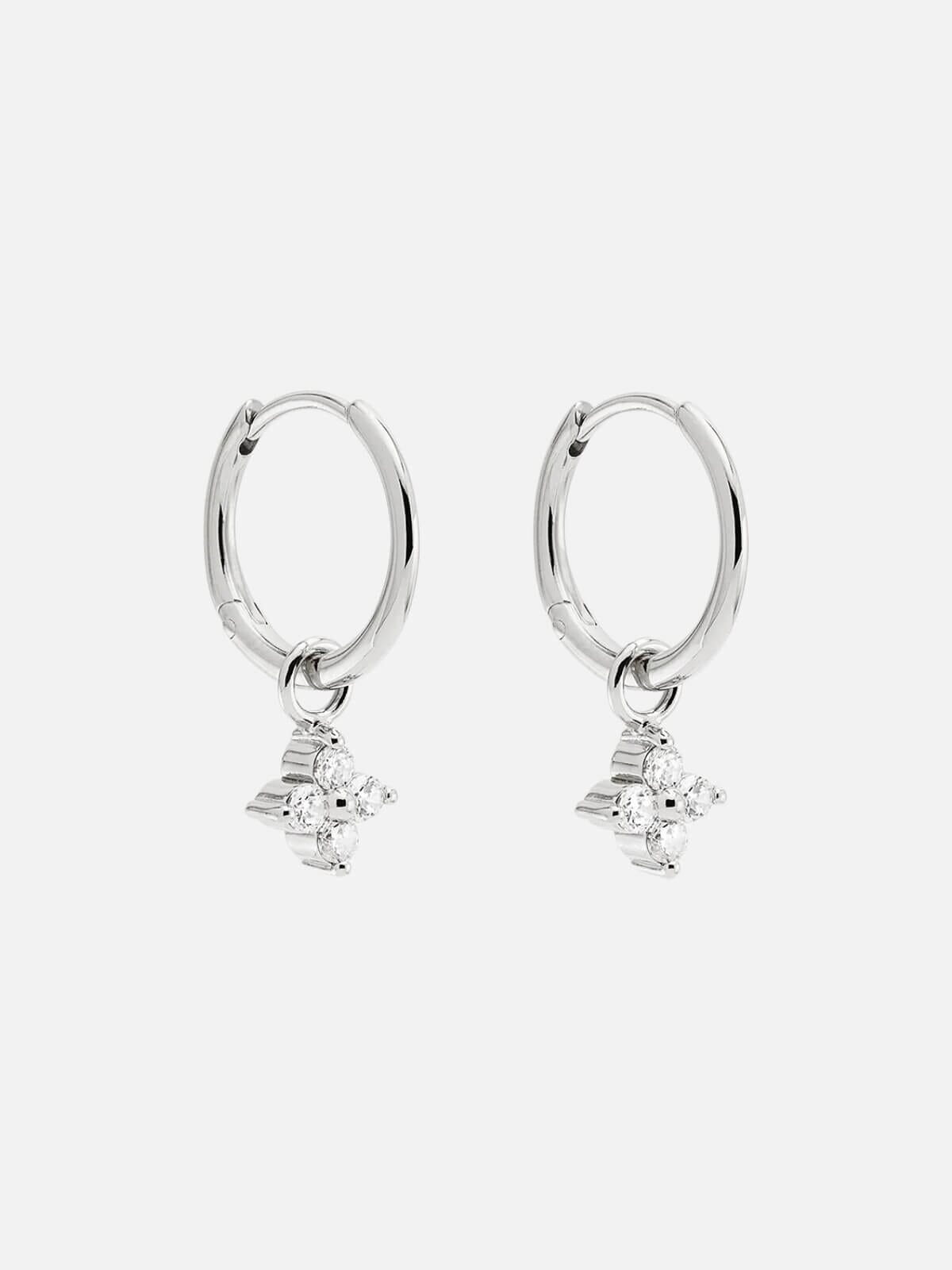 Charlotte Sterling Silver Hoop Earrings main image 1