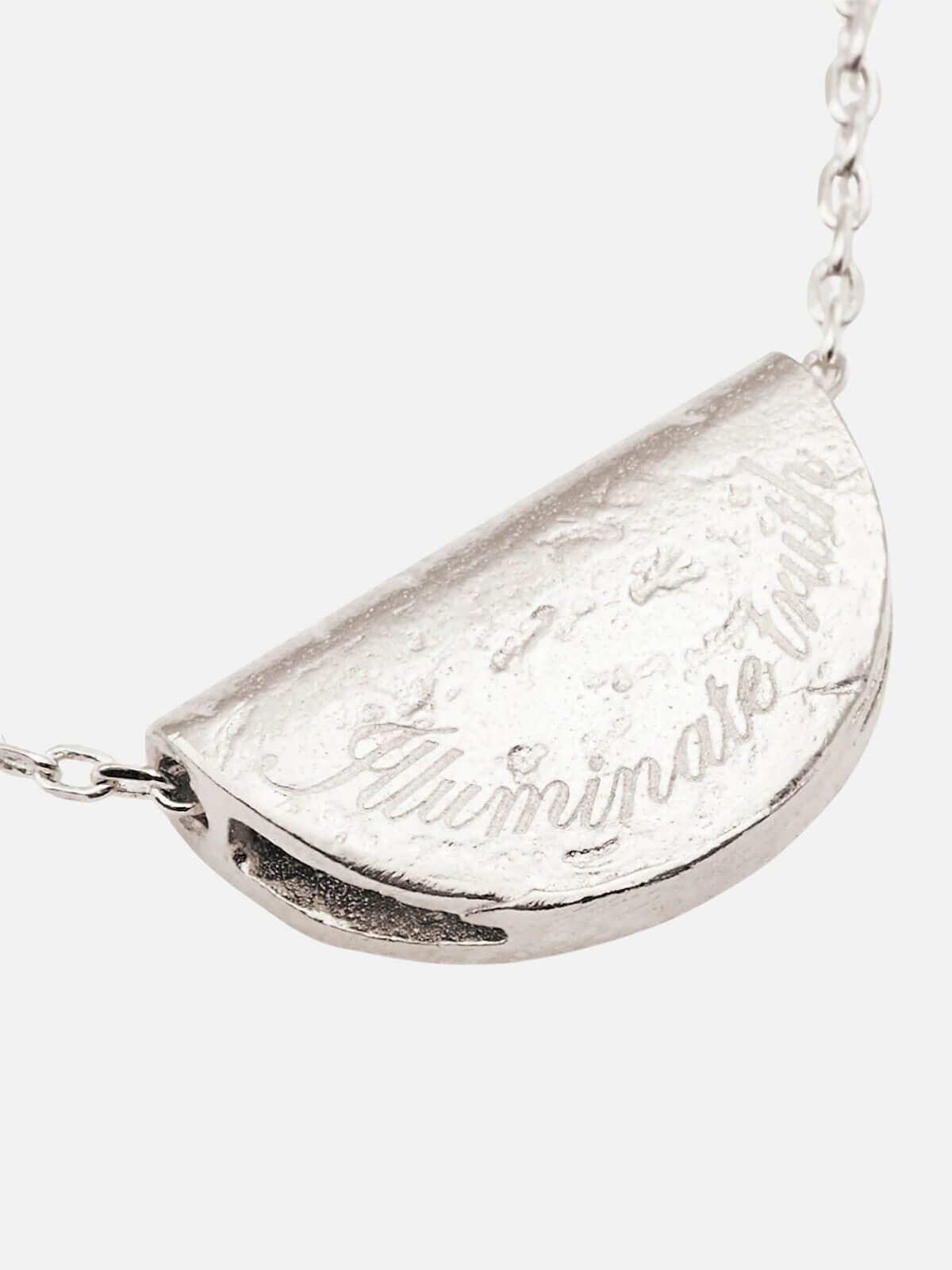 Sterling Silver Lotus Birthstone Necklace - November | Citrine Necklaces By Charlotte