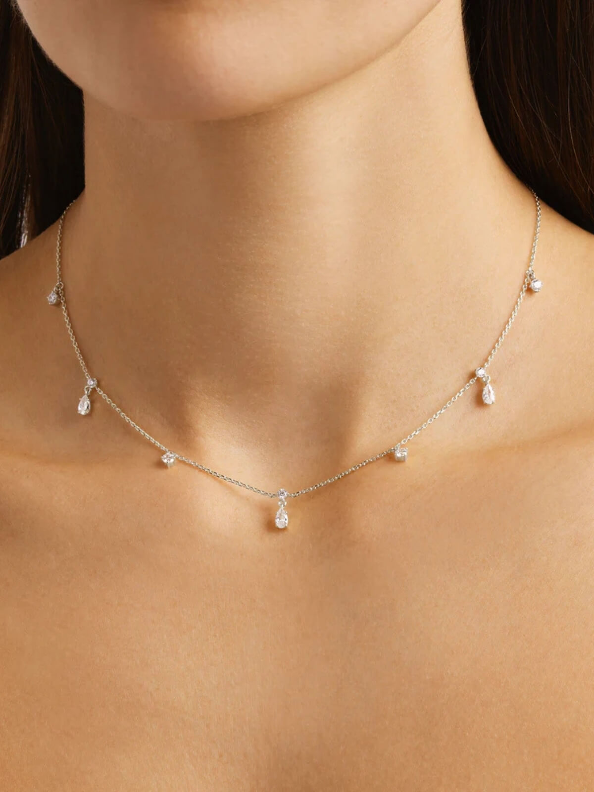 Sterling Silver No Rain, No Flowers Choker