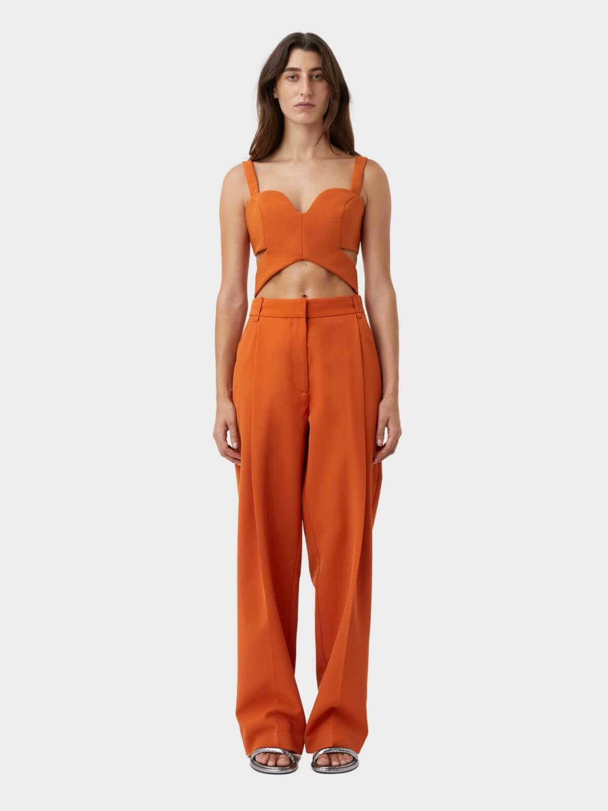 Camilla and Marc | Bela Bodice Top - Tangerine | Perlu