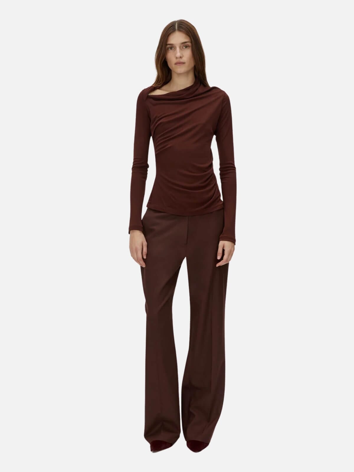 Mai Long Sleeve Top - Almandine Tops Camilla and Marc