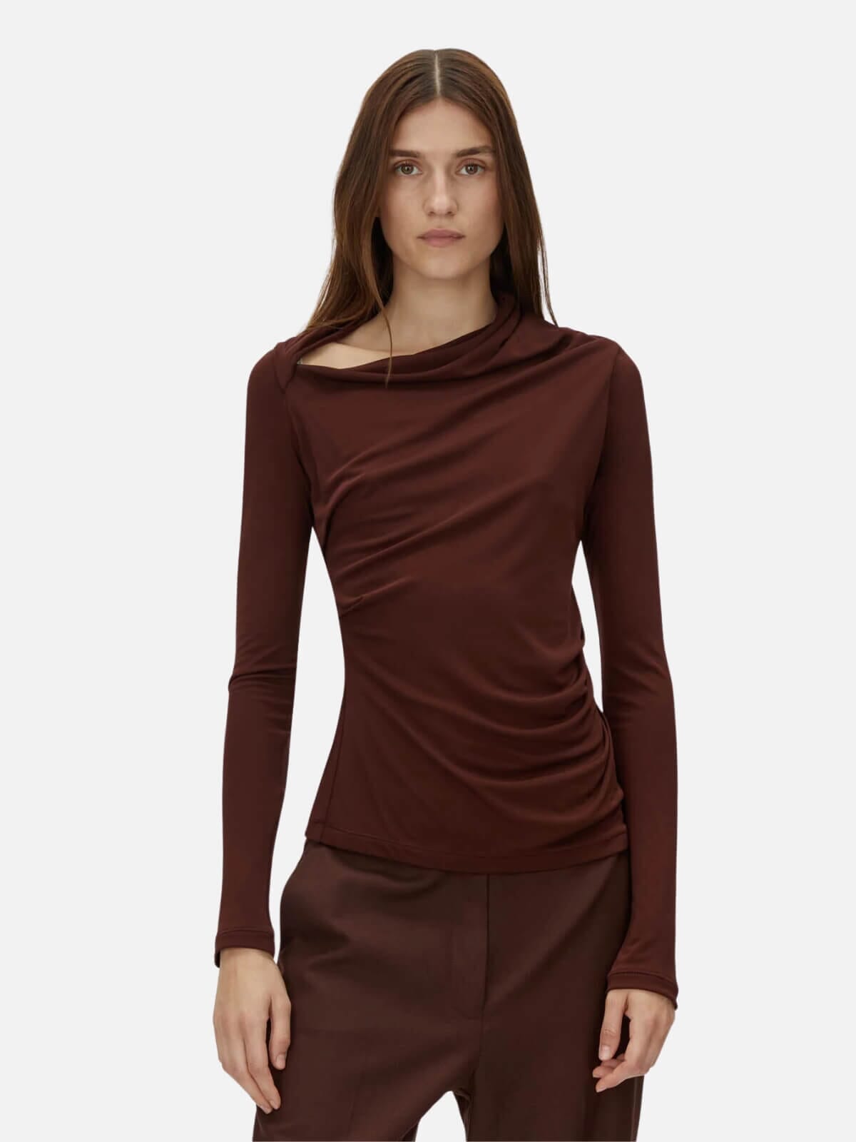 Mai Long Sleeve Top - Almandine Tops Camilla and Marc