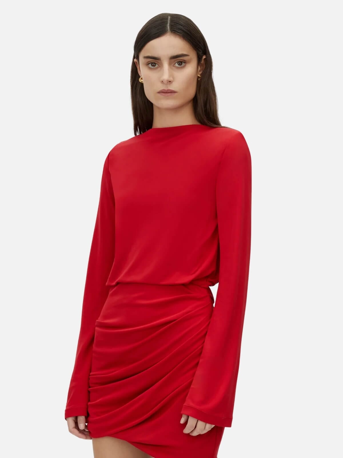 Paloma Long Sleeve Mini Dress - Scarlet Dresses & Jumpsuits Camilla and Marc