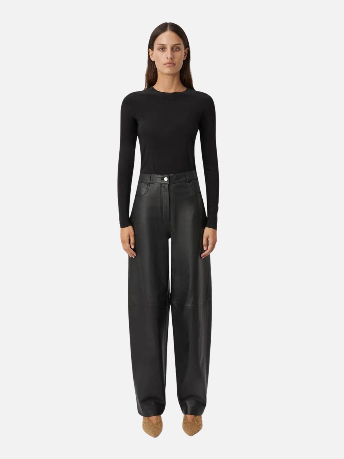 Camilla and Marc | Saint Long Sleeve Top - Black | Perlu