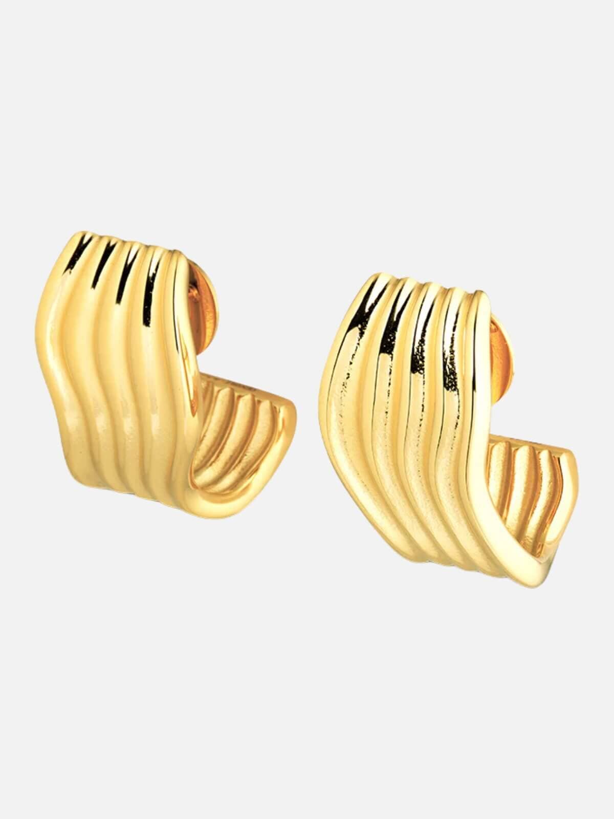 Cendre | Cala Earrings - Gold | Perlu