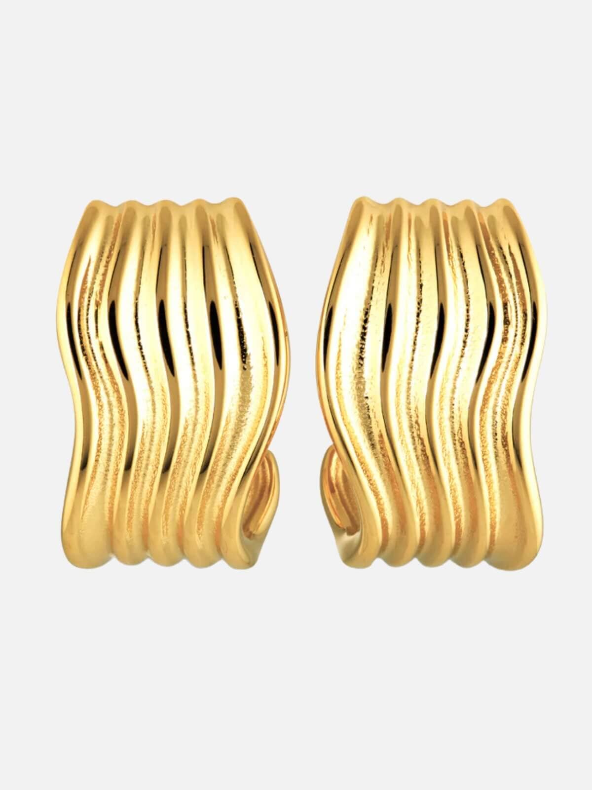 Cendre | Cala Earrings - Gold | Perlu