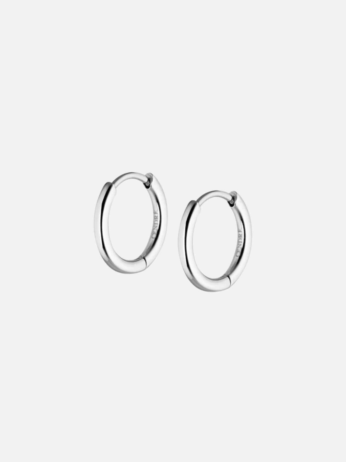 Cendre | Rhi Huggie Sleeper Earrings - Silver | Perlu