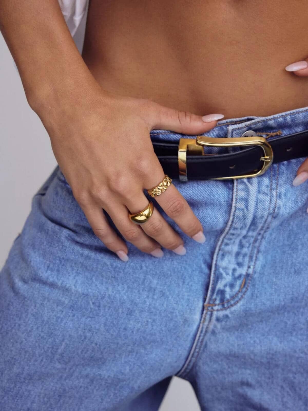 Cendre | Yves Dome Ring - Gold | Perlu