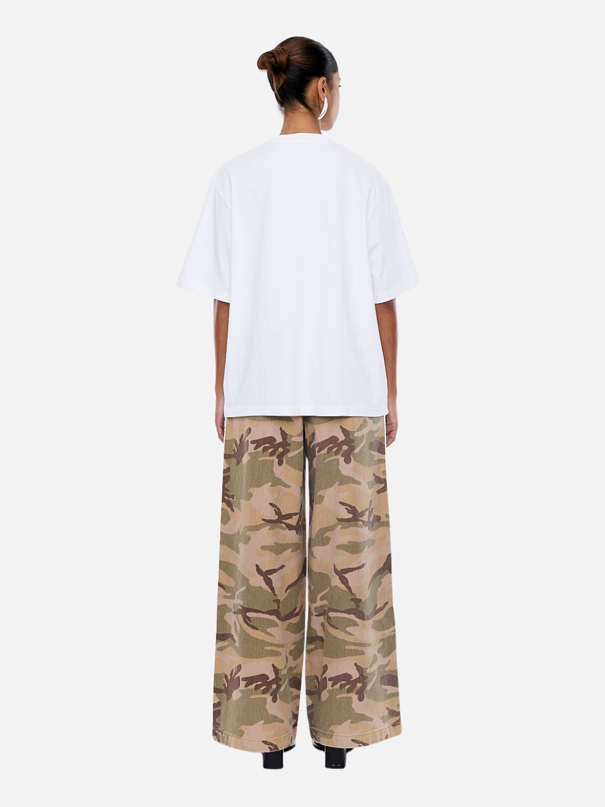 Coral Floral Tee - Vintage White