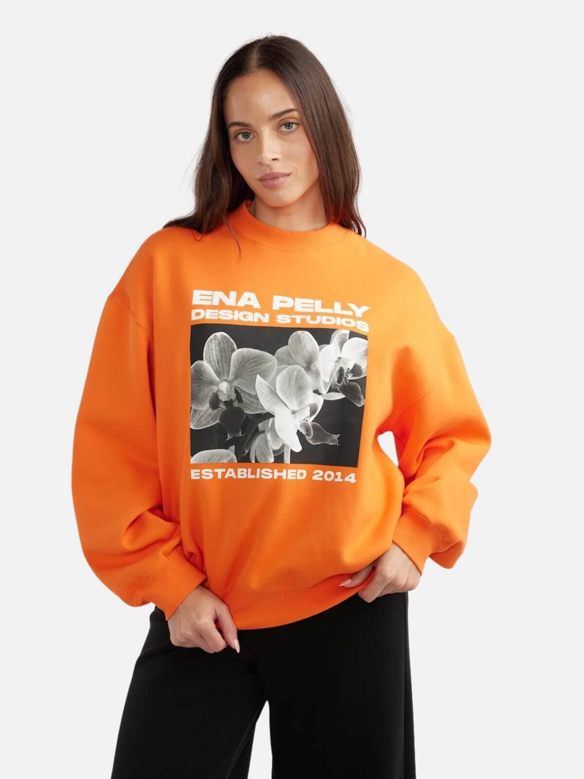 Orchid Studios Sweatshirt - Mandarin Jumpers & Knitwear Ena Pelly