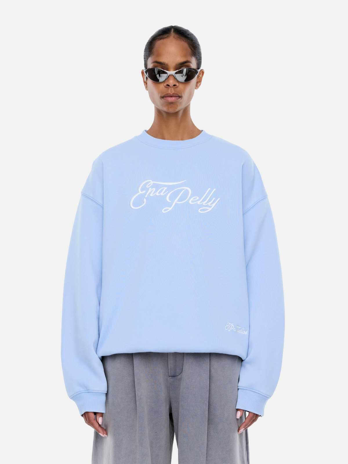 Mila Oversized Sweater - Soft Blue