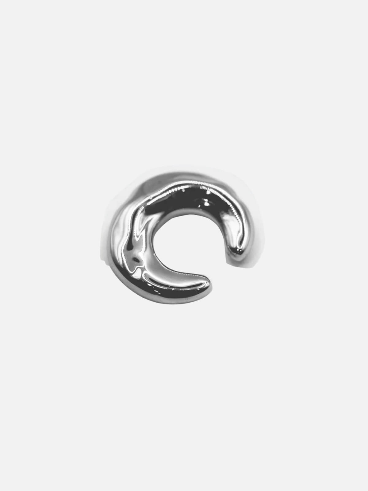 Mega Wonky Ear Cuff: Brass + Sterling Silver Plating