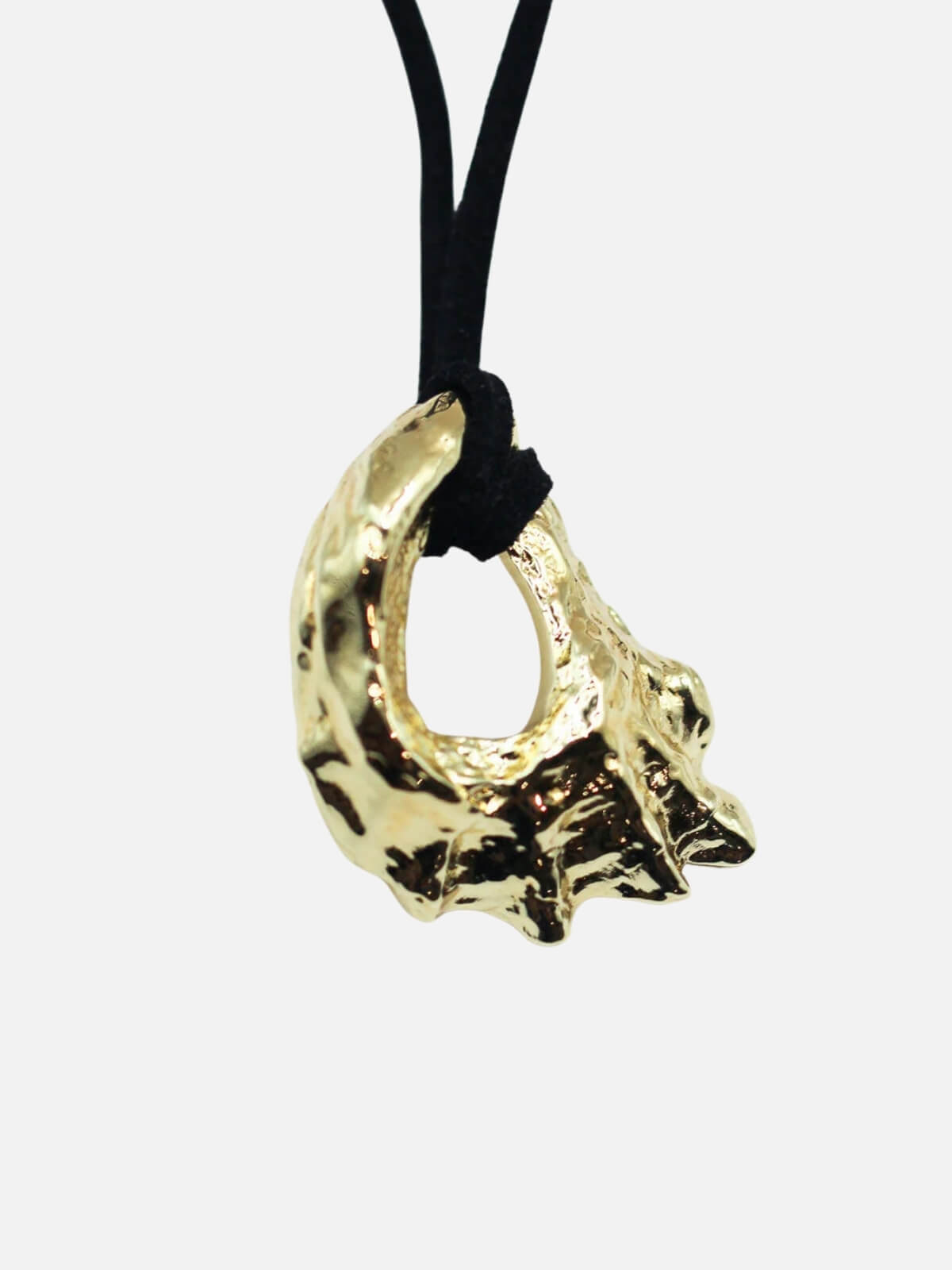 Horizons Shell Cord Necklace: Brass + 18K Gold Plating