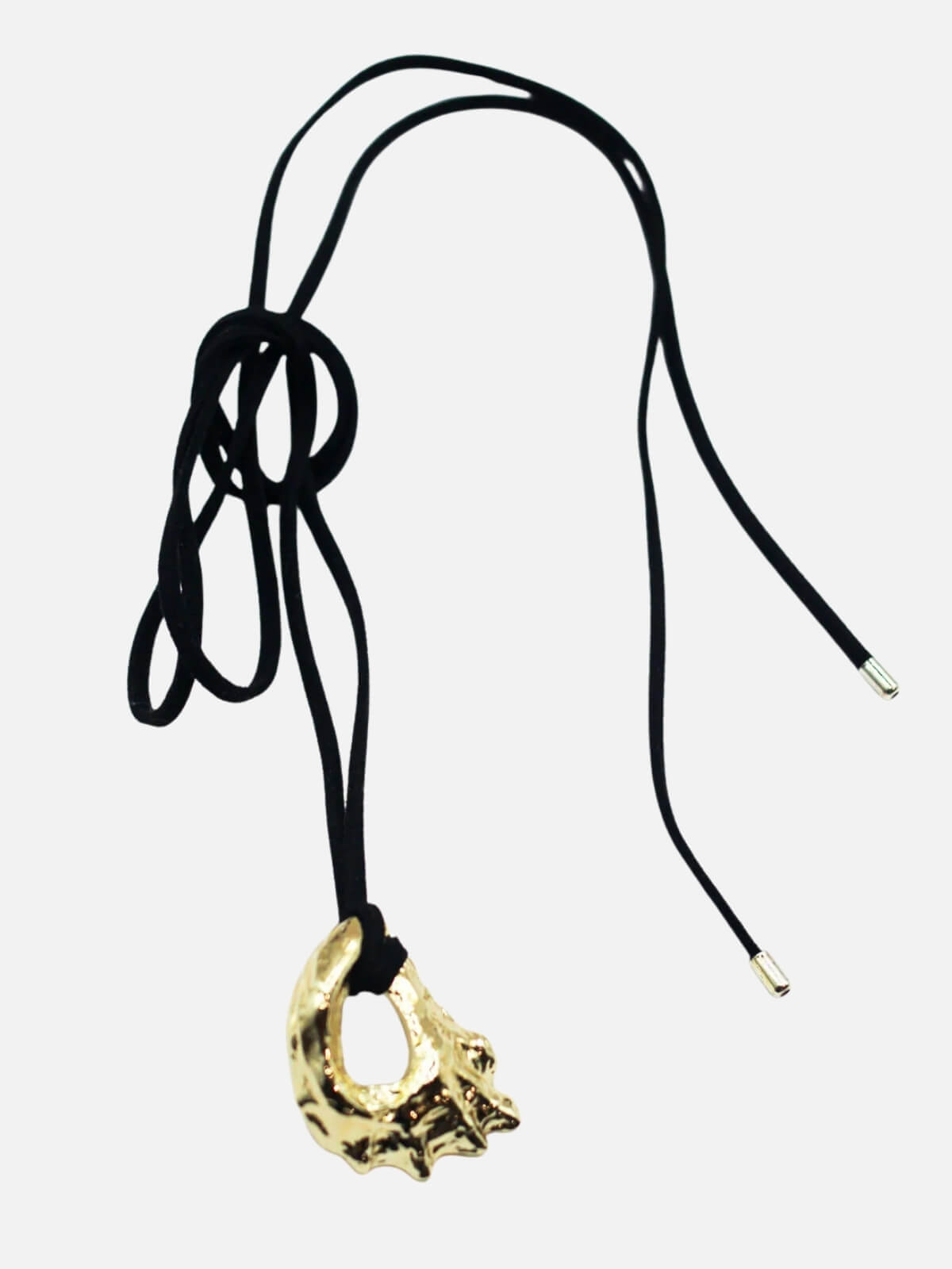Horizons Shell Cord Necklace: Brass + 18K Gold Plating