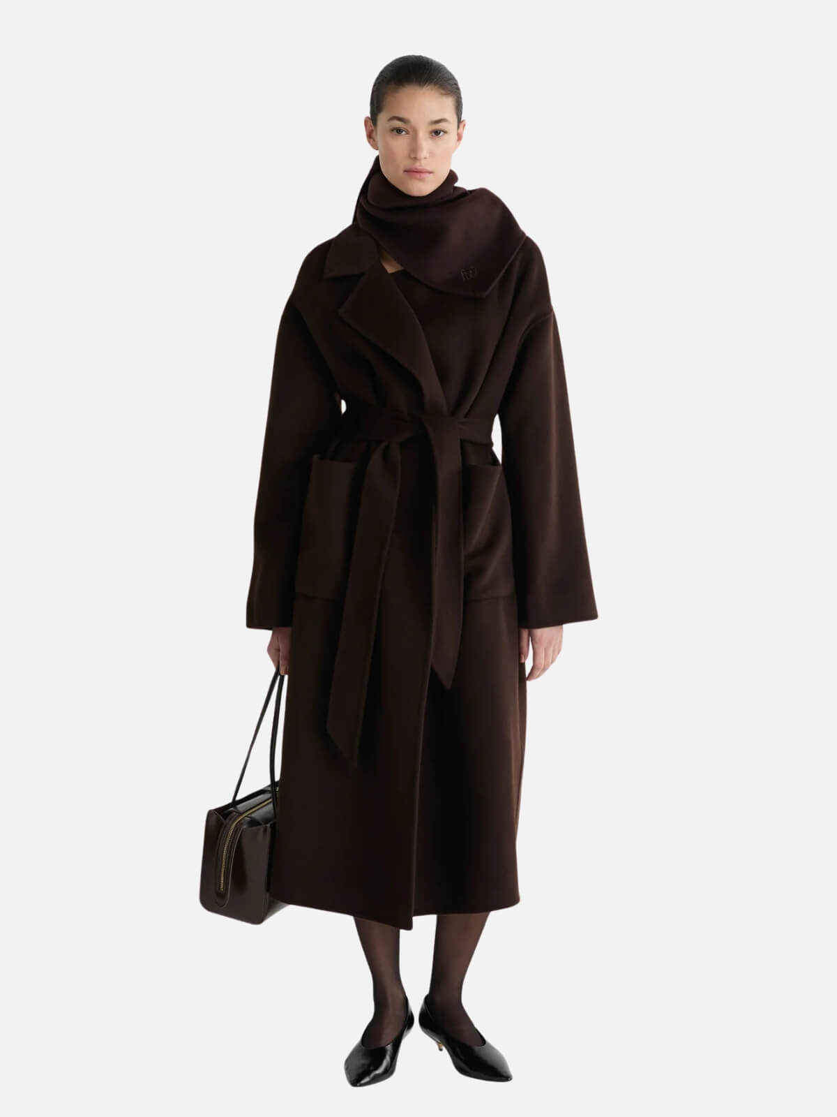 The Camilla Coat - Chocolate Cashmere Blend