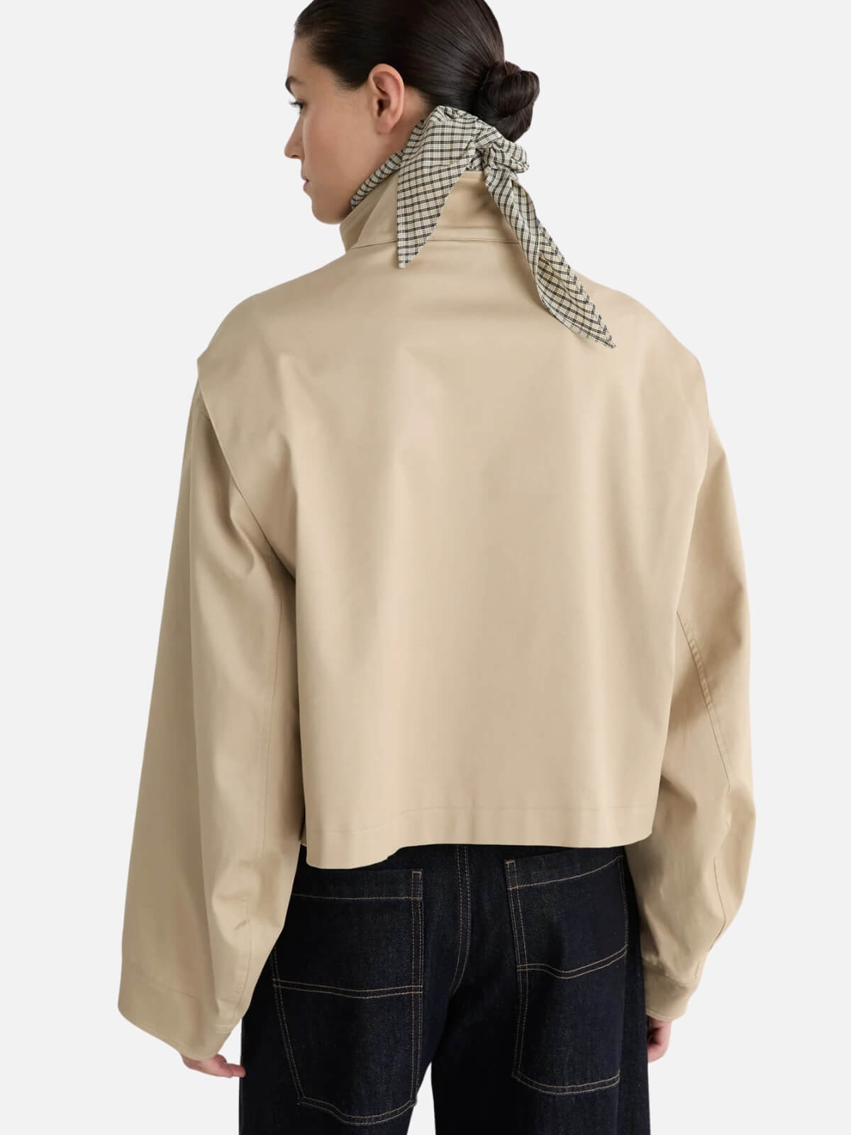 The Esther Cropped Trench - Walnut