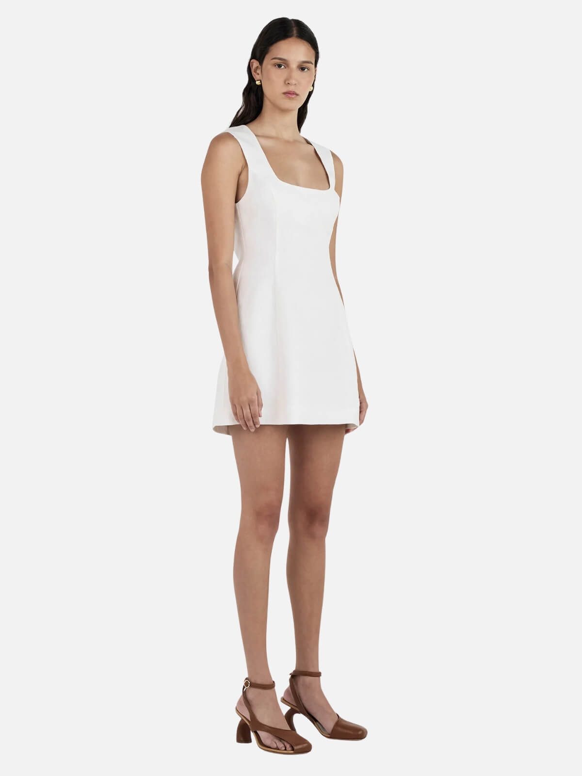 Bonython Linen Mini Dress - Ivory