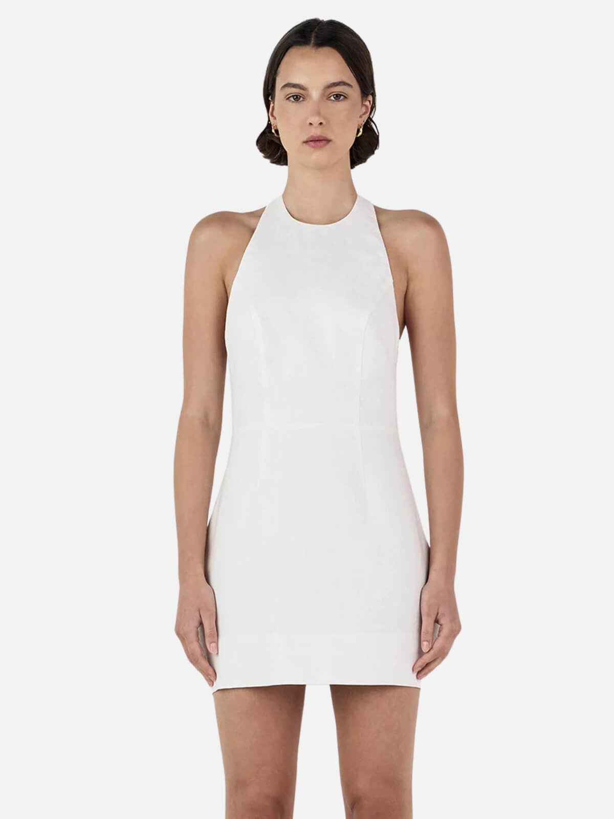 Ellison Linen Mini Dress - Ivory