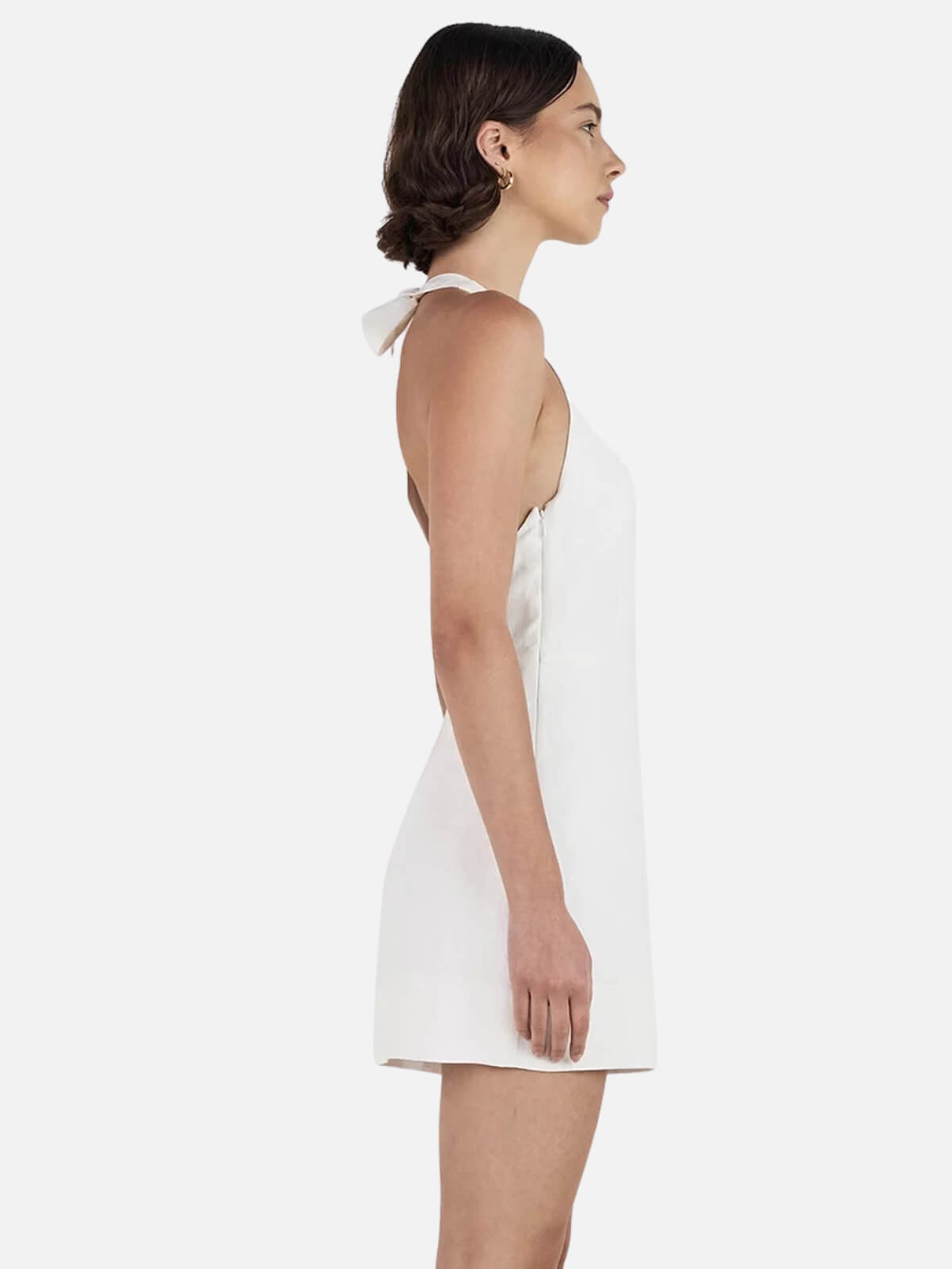 Ellison Linen Mini Dress - Ivory