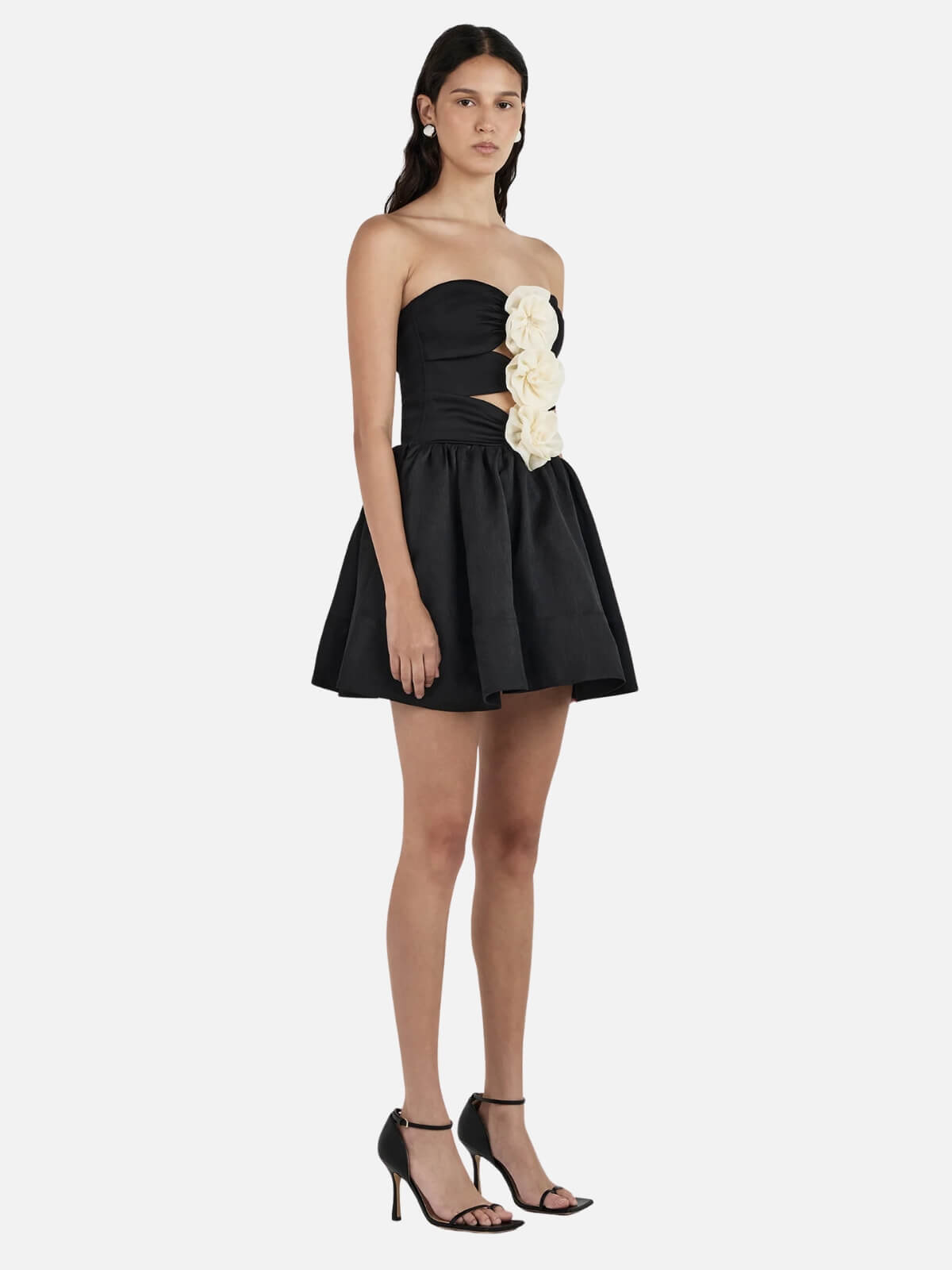 Jacquie Mini Dress - Black/Cream