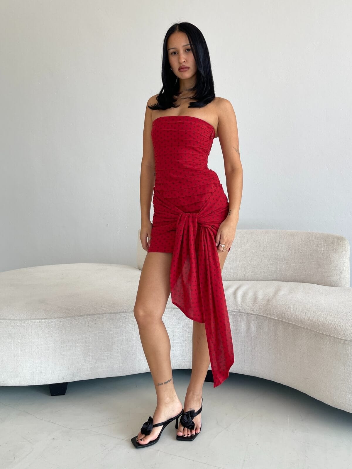 Mecah Mini Dress - Samba Polka Dresses & Jumpsuits Hansen and Gretel