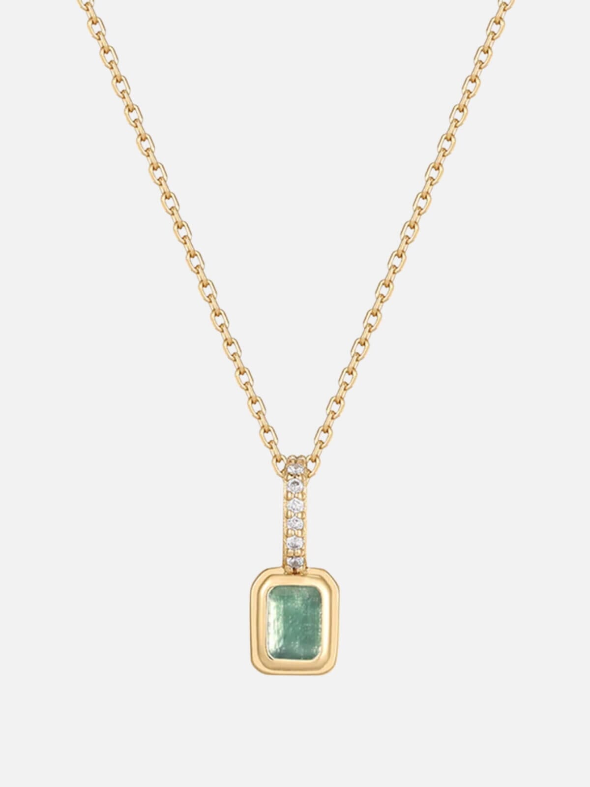 Jolie & Deen | Britt Necklace - Gold/Green | Perlu