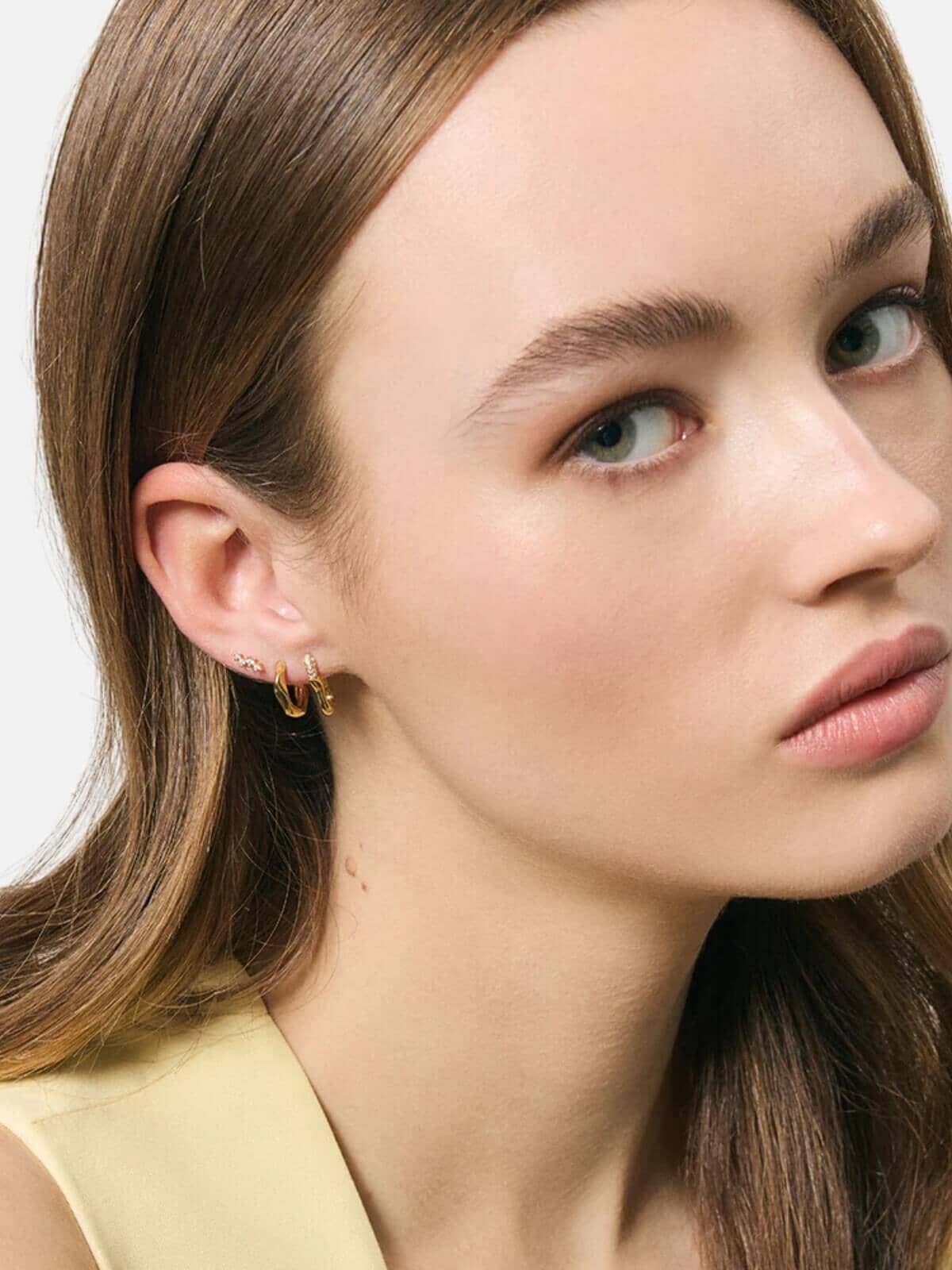 Lizzy Sleepers Sterling 925 - Gold Earrings Jolie & Deen