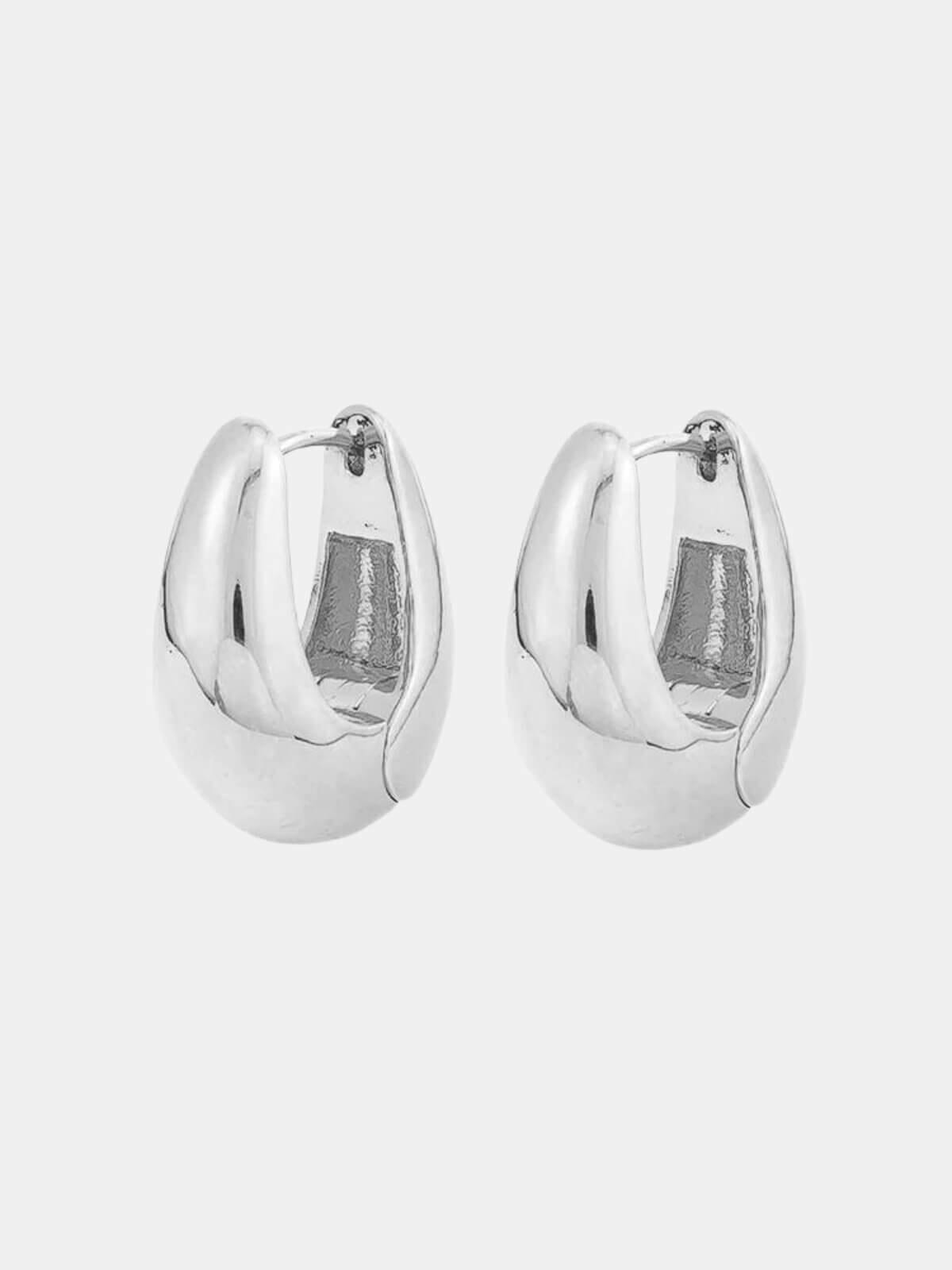 Jolie & Deen | Odessa Hoops - Silver | Perlu