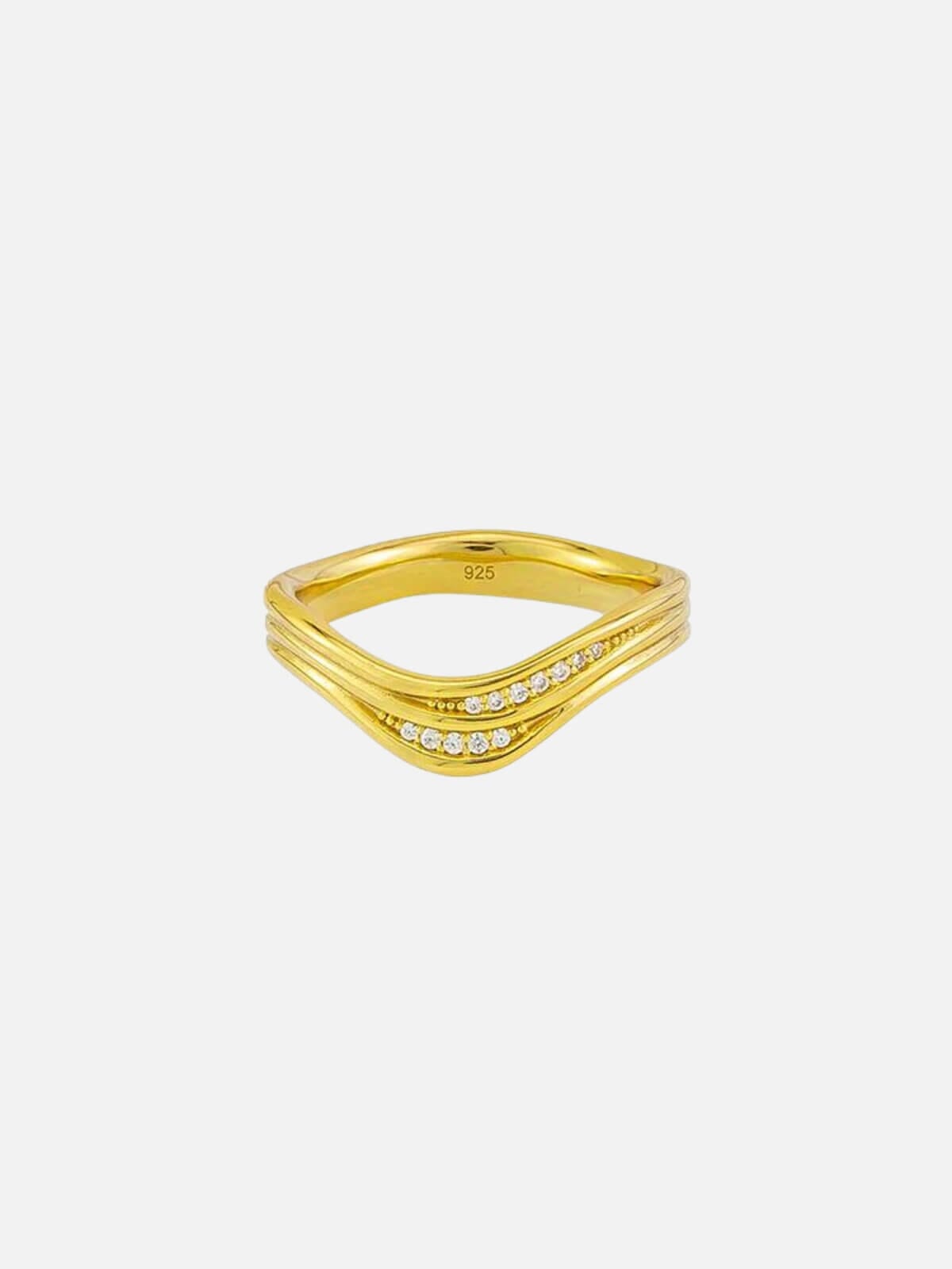 Jolie & Deen | Paulina Ring Sterling 925 - Gold | Perlu